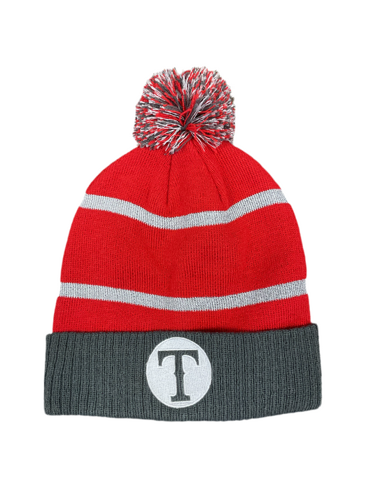 Branded T Winter Hat - Red