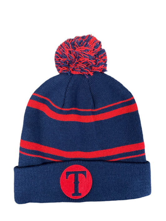 Branded T Winter Hat - Blue