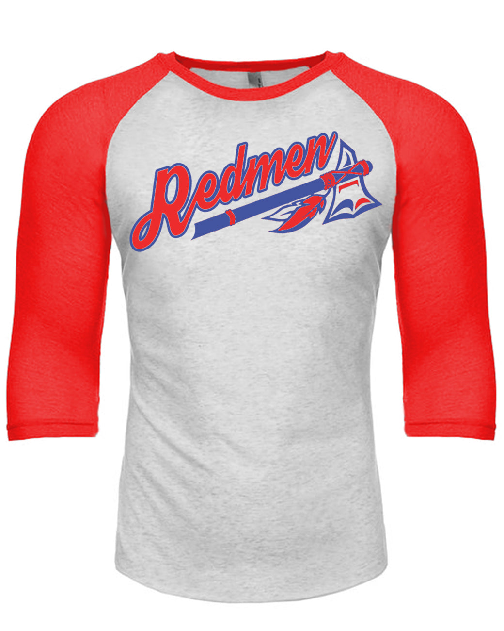 Batter UP! 3/4 - Red/Athletic Heather