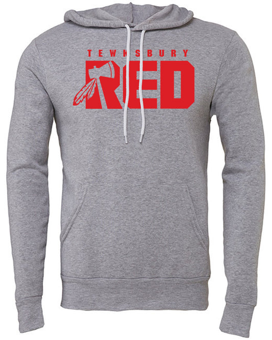 RED Bold Hoodie - Athletic Heather Grey